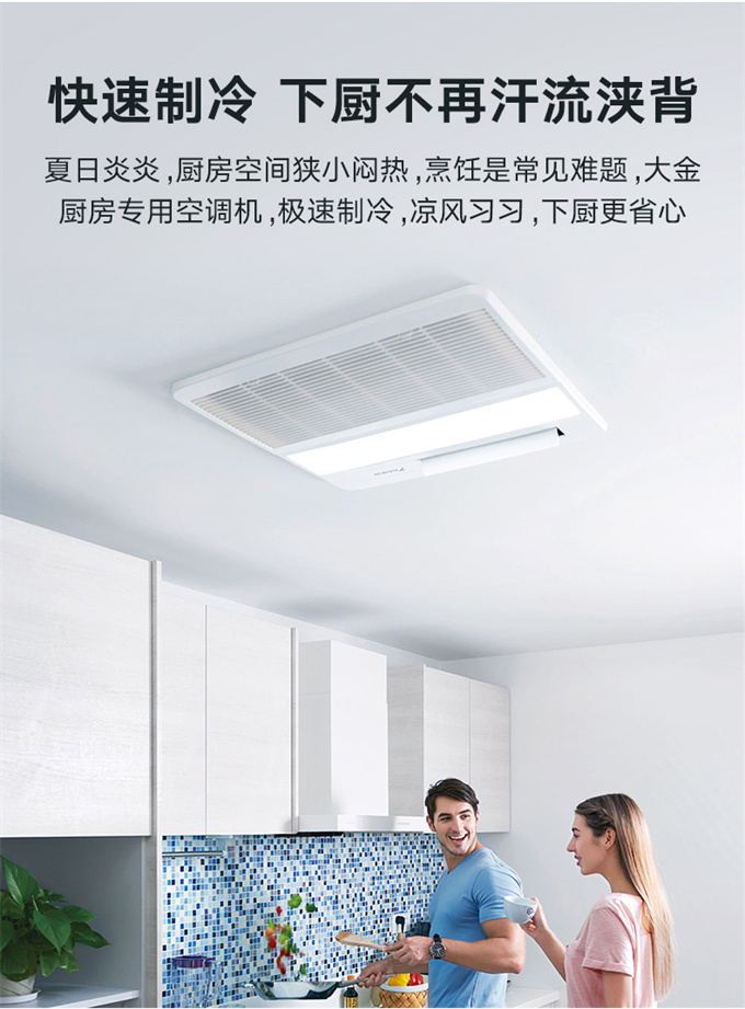 DAIKIN/大金廚房專用空調(diào)嵌入式廚房空調(diào)室內(nèi)機家用中央空調(diào)變頻(圖2)