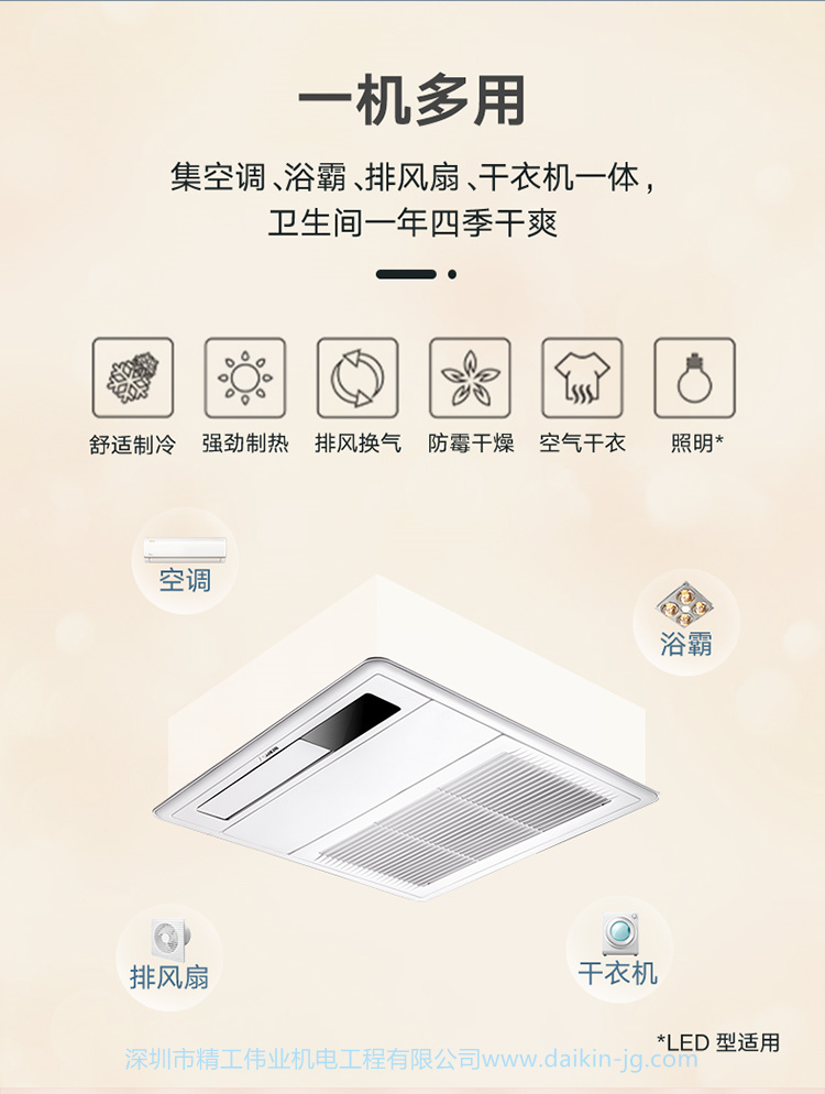 大金衛(wèi)浴專用空調(diào)(圖2)