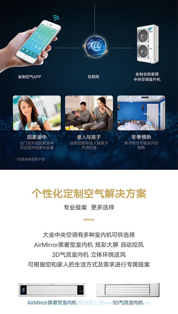 DAIKIN大金中央空調(diào)3匹一拖二家用變頻多聯(lián)機(jī)金制全效系列黑奢款(圖15)