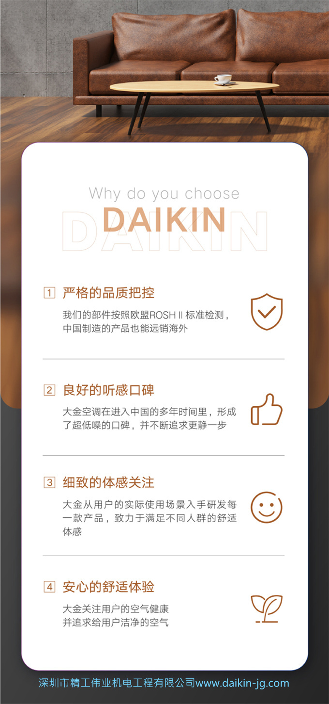 Daikin/大金FTXJ336WC-W大1.5匹變頻冷暖兩用空調(diào)靜音壁掛機(jī)家用(圖3)