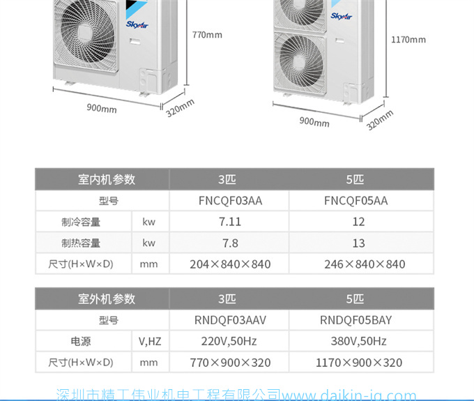 DAIKIN/大金中央空調吸頂空調天花機5匹3匹2匹天井機家用/商用(圖5)
