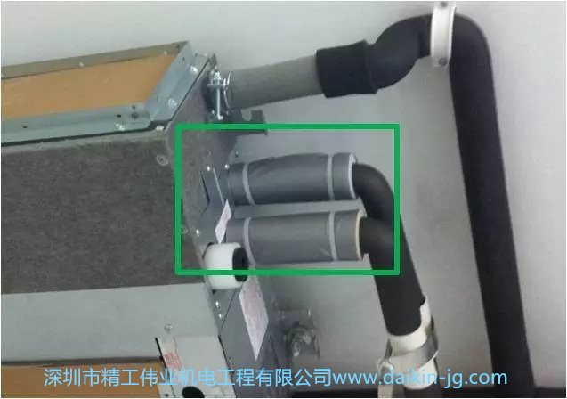 大金空調PROSHOP要求：使用大金專用保溫套進行捆扎