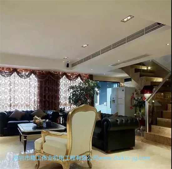 大金中央空調(diào)常見出風口材質(zhì)之鋁合金出風口安裝效果圖