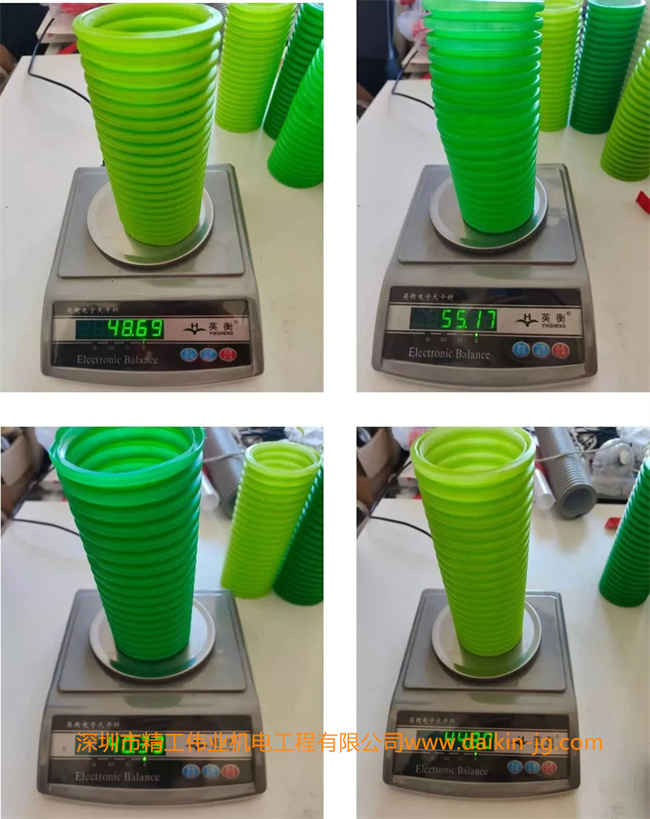 市面銷售的PE材料，劣質(zhì)管道大多克重就不足，存在偷工減料的問題。有一些管道，管道克重雖接近，但管道的柔軟性較差，內(nèi)外壁在彎曲時(shí)破層。     