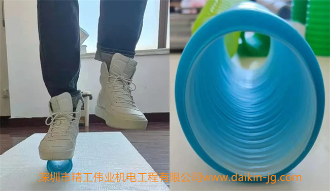 大金專供的PE材料，鏈風(fēng)管道稱重90KG，管道輕微變型，基本承受現(xiàn)場(chǎng)施工所以可能存在的破損隱患。